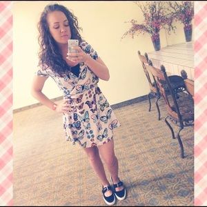 Valfre Butterfly Wrap Dress